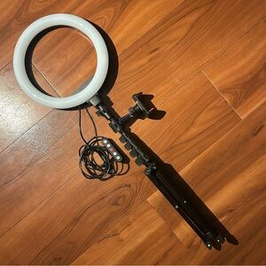 LED Ring Light + iPhone Mount + Tripod Stand